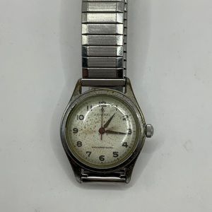 Vintage Admiral Midsize Swiss Made Mechanical Watch with Red Second Hand